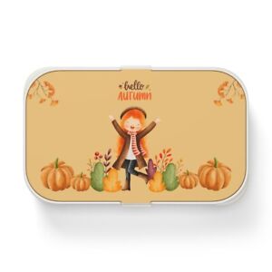 Autumn Design Bento Lunch Box for students, school, picnic, work
