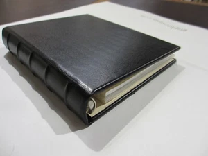 Bergdorf Goodman Address Book Leather Hardcover 6 Ring Binder Black - Picture 1 of 8