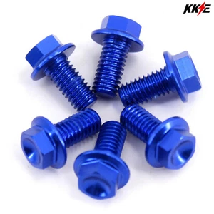 Tornillo protector horquilla guardabarros palanquilla azul KKE para Yamaha YZ125 250 YZ250F 450F - Imagen 1 de 12