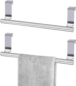 Cabinet Door Towel Bar, Dish Towel Rack for Cabinet, Stainless Steel Kitchen Tow - Picture 1 of 9