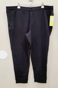 All In Motion Men's Black XXL Cotton Fleece Jogger Pants Zipper Pockets - Picture 1 of 8