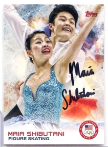 Maia Shibutani signed autographed 2014 Topps Winter Olympic AUTO #75 SOCHI - Picture 1 of 1