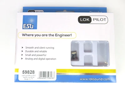 ESU 59828 Decoder LokPilot 5 micro DCC, Next18, gauge N, TT NIB - Image 1 of 3