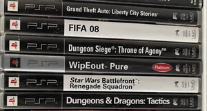 Sony Playstation Portable PSP Spiele Konvolut (6 Spiele, GTA, Fifa, D&D) - Bild 1 von 1