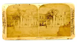 1898 Stereoview Columbus Memorial Havana Cuba Celebrates First Mass In America - Picture 1 of 2