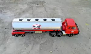 Vintage Toy Texaco Fuel Gas Hauling Truck Made in USA Metal & Plastic - Picture 1 of 4