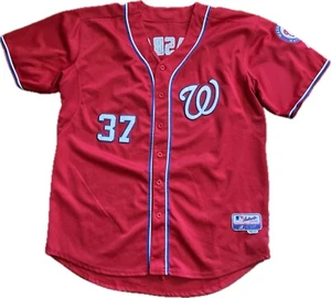 Stephen Strasburg Washington Nationals Baseball Jersey Men's Size 54 Red MLB #37 - Picture 1 of 11