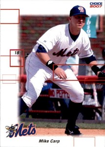 2007 Binghamton Mets Choice #3 Mike Carp Cerritos California CA Baseball Card