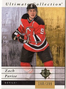 2011-12 Ultimate Collection Devils Hockey Card #37 Zach Parise/399