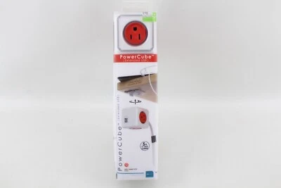 ALLOCACOC POWERCUBE EXTENDED USB 4 OUTLETS NEW - Image 1 of 4