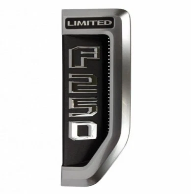 Ford F250 Limited Series 2018-2024 emblema guardabarros delantero derecho pasajero nuevo OEM Foto 1 de 4
