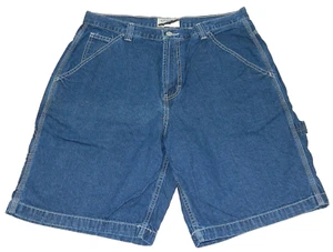 Men's Jeans Shorts American Eagle Loose Carpenter Tag & measured Size 34 Vintage - Picture 1 of 3