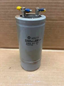 Condensador de motor Fanuc Hitachi HCGFA corto 2200 Mfd 400 VDC servo - Imagen 1 de 1