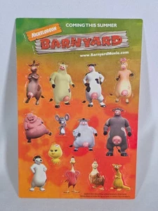 Nickelodeon Barnyard Film Promo Stickerbogen - 2006 Kühe animiert 13 Aufkleber - Bild 1 von 3