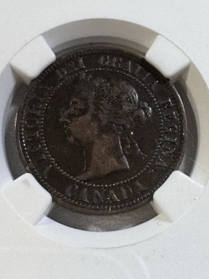 1891 Canada Large Leaves Large Date Large Cent Graded VF 35 BN by NGC - Image 1 of 4