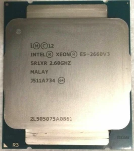 SR1XR INTEL XEON E5-2660V3 2.60GHz 10 CORES 25MB 9.6 GT/s 105W PROCESSOR - Picture 1 of 2