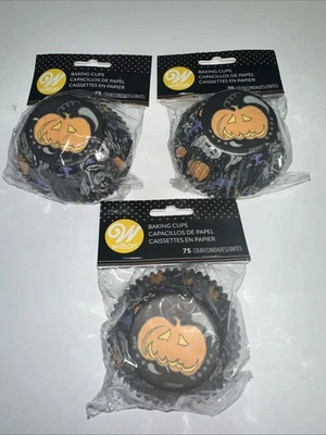 225 ct tazas para hornear forros estándar para cupcakes Wilton HALLOWEEN, CALABAZAS, FANTASMAS Foto 1 de 4