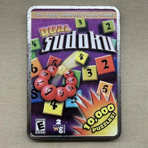 Dual Sudoku (PC 2006 CD-ROM) komplett SAUBER Puzzlespiel bedruckbare Blechgehäuse + - Bild 1 von 9