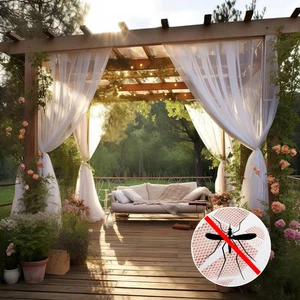 Mosquitera de Jardín Ajustable Porche Pantalla Malla Exterior Cortina Ligera - Imagen 1 de 19