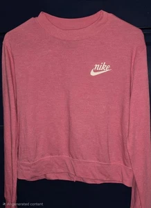 Nike T-Shirt Langarm Rosa Xsmall - Bild 1 von 6