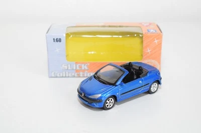 B86 1:60 3INCH 3 INCH WELLY SLICK COLLECTION 6258 PEUGEOT 206CC 206 CC BLUE MIB - Immagine 1 di 4