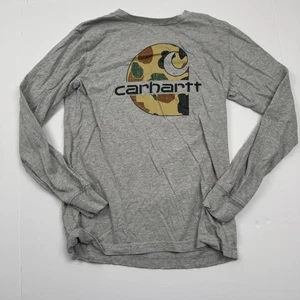 Carhartt Shirt Youth Medium Camouflage Crew Long Sleeve TK6351-B - Picture 1 of 8