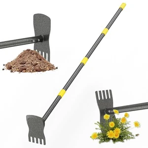 Hoe Garden Tools, 17 to 60 Inch Length Adjustable Weeding Tool, Garden Hoe an... - Picture 1 of 7