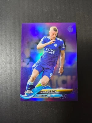 2018-19 Topps Chrome Premier League - Jamie Vardy #29 Purple Refractor /250 - Image 1 of 4