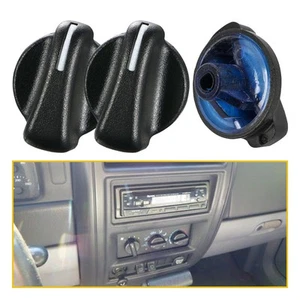 For 1999-2003 Ram Dodge 1500 2500 3500 Car Heater A/C Climate Control Knob 3PCS - Picture 1 of 8