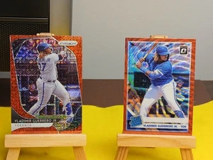 Vladimir Guerrero Jr 2019 clasificación Rookie Ruby Wave Prizm RC y 2020 Red Mojo SP/149 - Imagen 1 de 8