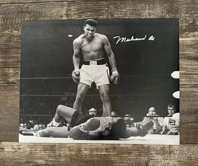 Muhammad Ali Autographed 11x14 "Over Liston" - Image 1 of 3