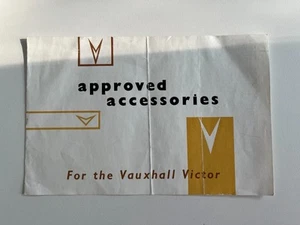 Vauxhall Victor Approved Accessories UK Brochure 1963 - Picture 1 of 1