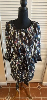 RACHEL RACHEL ROY Button Up Dress Women’s Watercolor Long Sleeve Size XS - Image 1 of 4