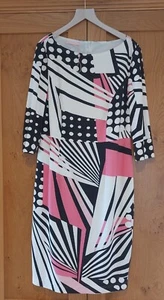 Basler. UK 16. Pencil Dress. Brand New £289.00. Pink. Geometric - Picture 1 of 7