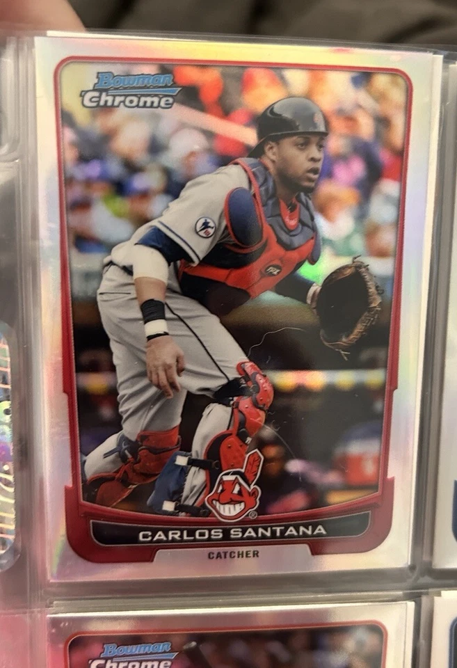 Carlos Santana 2012 Bowman Chrome Refractor #51 - Image 1 of 1