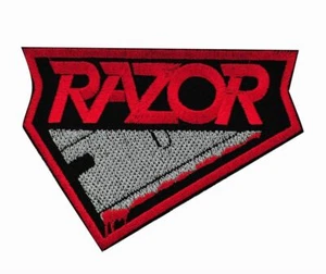 Razor Embroidered Sew-on Patch | Canadian Speed Thrash Metal Music Band Logo - Picture 1 of 2