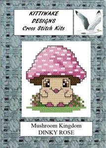 New listingMushroom Kingdom - DINKY ROSE Cross Stitch Kit Kittiwake. Beginners Kit
