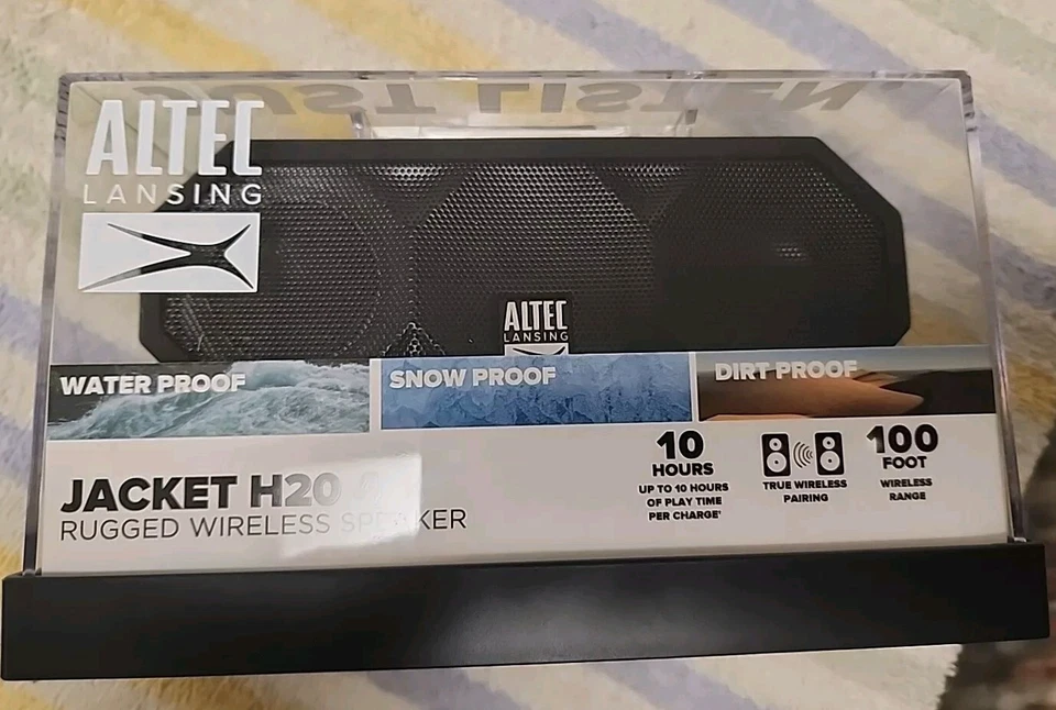 Altec Lansing IMW449 Jacket H20 4 Rugged Portable Waterproof Bluetooth Speaker - - Image 1 of 1