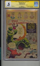 FANTASTIC FOUR #1 CGC .5 SS SIGNED STAN LEE SPIDER-MAN