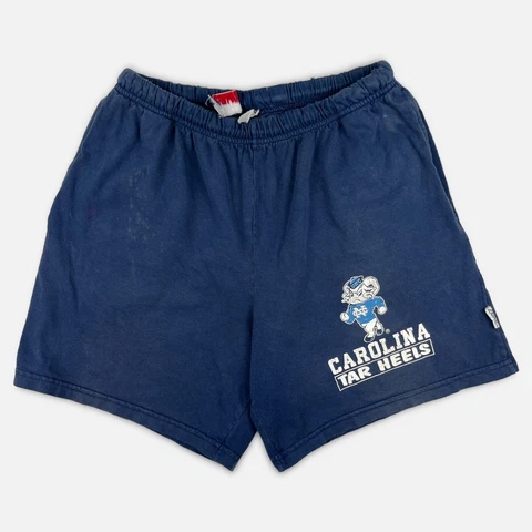 Vtg 90s North Carolina Tar Heels UNC Cotton Athletic Shorts 27-41x6.5 M Pockets Cover