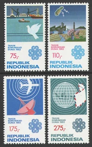 Indonesia 1983, International World Communications Year, MNH - Picture 1 of 1