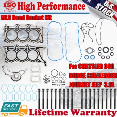 Juego de pernos de junta HS26541PT MLSHead para Chrysler Dodge Avenger Challenger Charger Foto 1 de 4