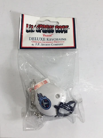 Tennessee Titans Lil’ Sports Brat Helmet Keychain Key Ring NFL Football Cover