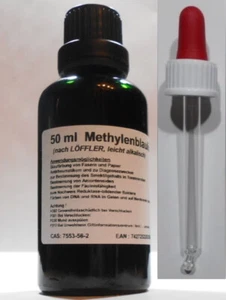 50 ml Methylenblaulösung 1%ig nach LÖFFLER, USP pharma,  leicht alkalisch - Bild 1 von 2