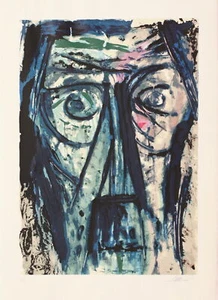 Lithography Lithographie Farblithographie JORIO VIVARELLI mit Zertifikat 1970 - Bild 1 von 1