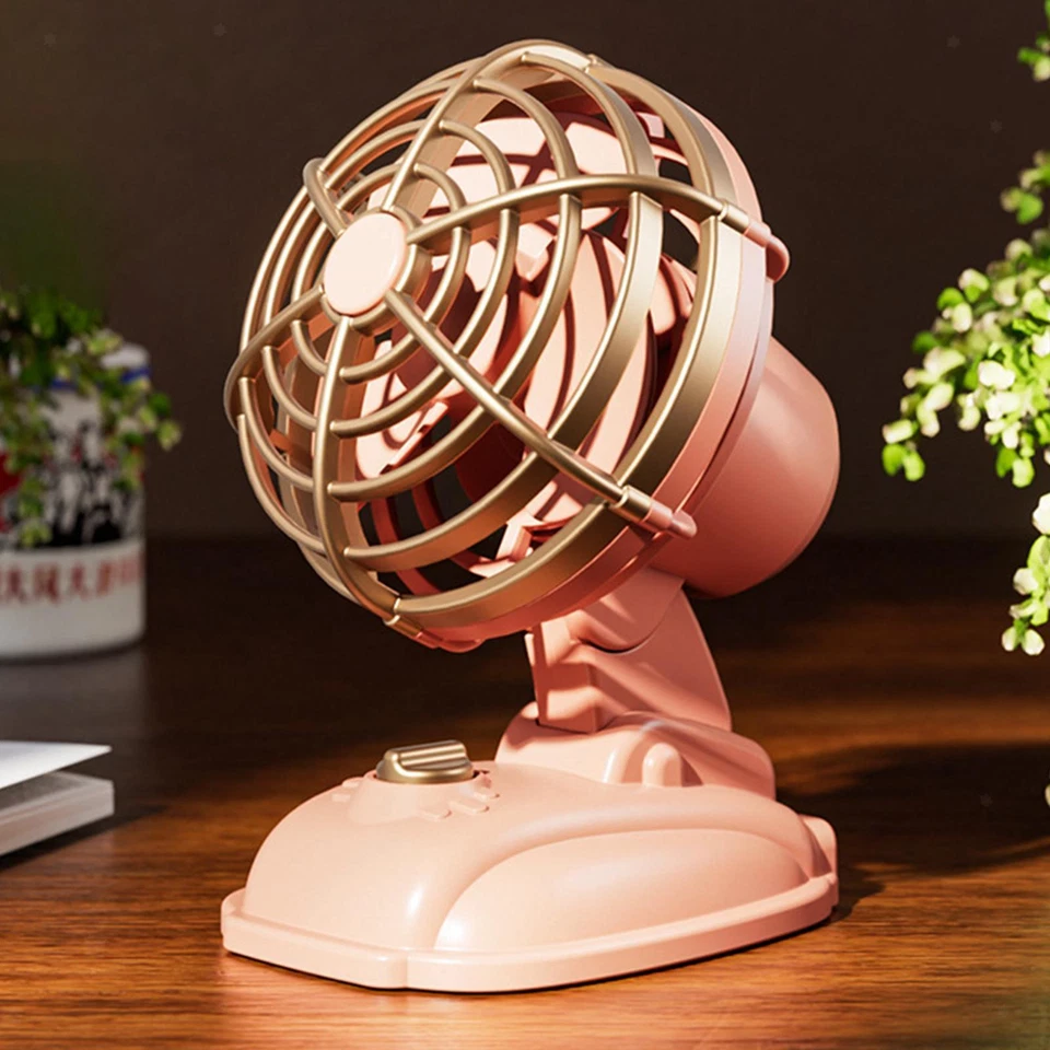Pequeño Ventilador de Escritorio USB Silencioso Multifuncional Mini Ventilador para Dormitorio Oficina Camping Foto 1 de 1