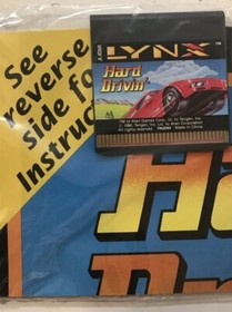 HARD DRIVIN' Atari Lynx NEW Cartridge  with Manual but NO BOX