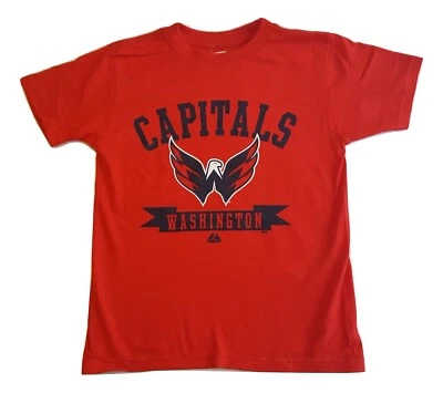NHL Washington Capitals Camisa Cinta a Cinta Camiseta Tallas Juveniles Camiseta  Foto 1 de 3