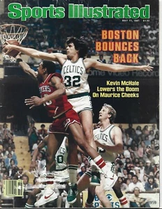 MAY 1981 SPORTS ILLUSTRATED CELTICS KEVIN MCHALE 76ERS MO CHEEKSKENTUCKY DERBY - Picture 1 of 1