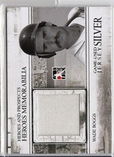 2011 IN THE GAME WADE BOGGS HEROES AND PROSPECTS JERSEY MEMORABILIA SILVER